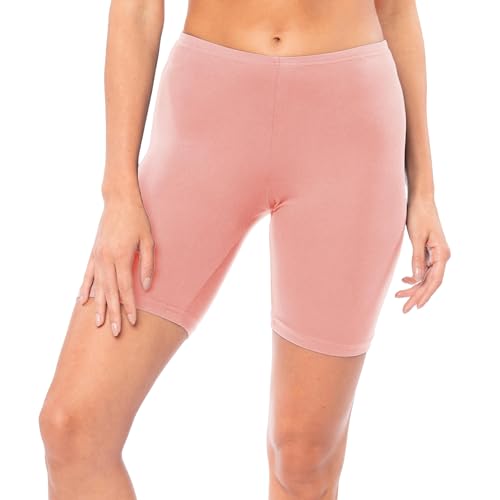 Image of Sexy Basics Women's Cotton Stretch Active Slip Shorts | 3 Pack & 6 Pack Boy Short Boxer Briefs