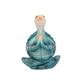 Mounteps Encantadora estatua de resina para meditación, estatua de resina para yoga, decoración del hogar (A)