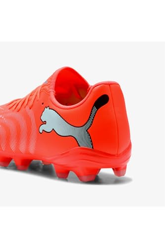 PUMA Future 9 Play FG/AG Chaussures de Football Unisexe Rouge Brillant Blanc Noir Argent 45 EU, Glowing Red PUMA White PUMA Black PUMA Silver, 46 EU