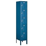 Salsbury Industries 65152BL-U Five Tier Box Style 12-Inch Wide 5-Feet High 12-Inch Deep Unassembled Standard Metal Locker, Blue