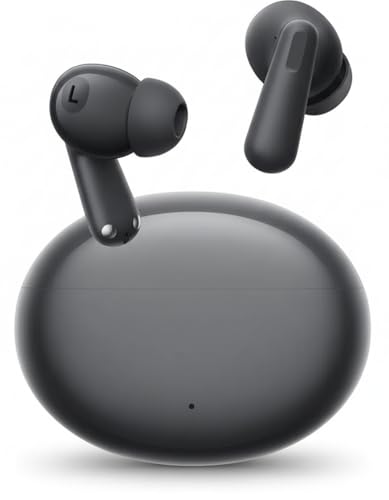 Image of Buds 3 TWS with ENC Bluetooth V5.4 Wireless Headphones, 40Hrs Playtime, Deep Bass, Low Latency, Stereo Calls, Snug-fit TWS Earbuds, Smooth Touch Control & Fast Charging, Black