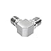 BJDZ 50 Ohm 12 Pcs SMA Female Right Angle 90 Degree to SMA Female Radio Adapter, for Test Equipment, Telecom Device