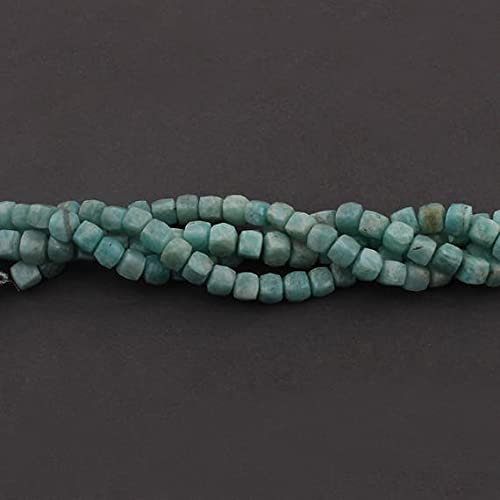 Perles cube amazonite naturelle 7-8mm pour remplacer vos apprêts ternes
