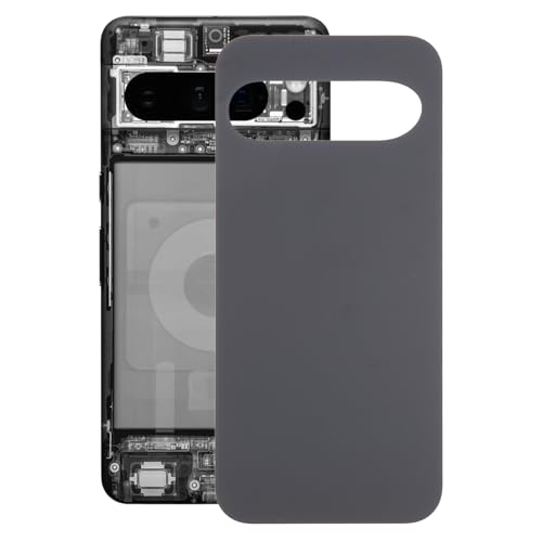 Coque arrière de rechange pour Google Pixel 9 Noir pour réparer une vitre brisée