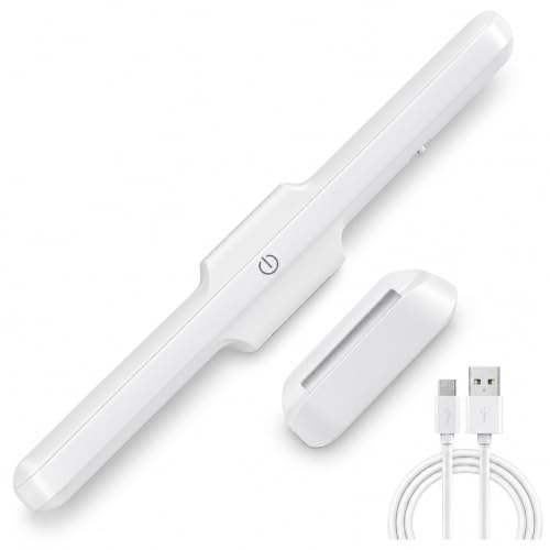 Image of 30cm Magnetic Rechargeable LED Light, Touch-Control Dimmable Under Cabinet Lamp with Multiple Light Modes for Wardrobe, Kitchen, Makeup Mirror and Car Interior