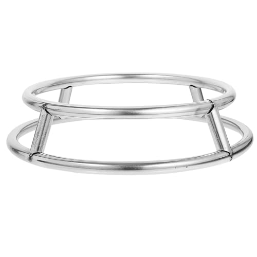 LIFKOME ステンレス製耐熱鍋ラック キャンプ用多機能五徳 耐腐食コンパクト収納可能卓上鍋敷き ホーム アウトドア用