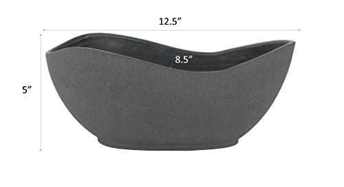 Classic Home And Garden Arc Pot 12" - Concrete #TOP3