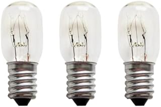 15W E14 Fridge, Freezer Bulb, Salt Lamp Pygmy Light Bulbs SES Sewing Machine Bulbs Small Edison Screw Warm White 2700K 240V 15W E14 Incandescent Bulb Screw