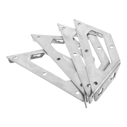 PLAFOPE �X�e�����X���Ƌ�R�[�i�[�u���[�X�I�󂯋� �V���o�[�F �ϘV���ό`�h�~�@�\�t�� DIY���D�Ƃ⌚�݋ƊE�̃v������ �t���[����I�̕⋭�ɍœK 4�Z�b�g