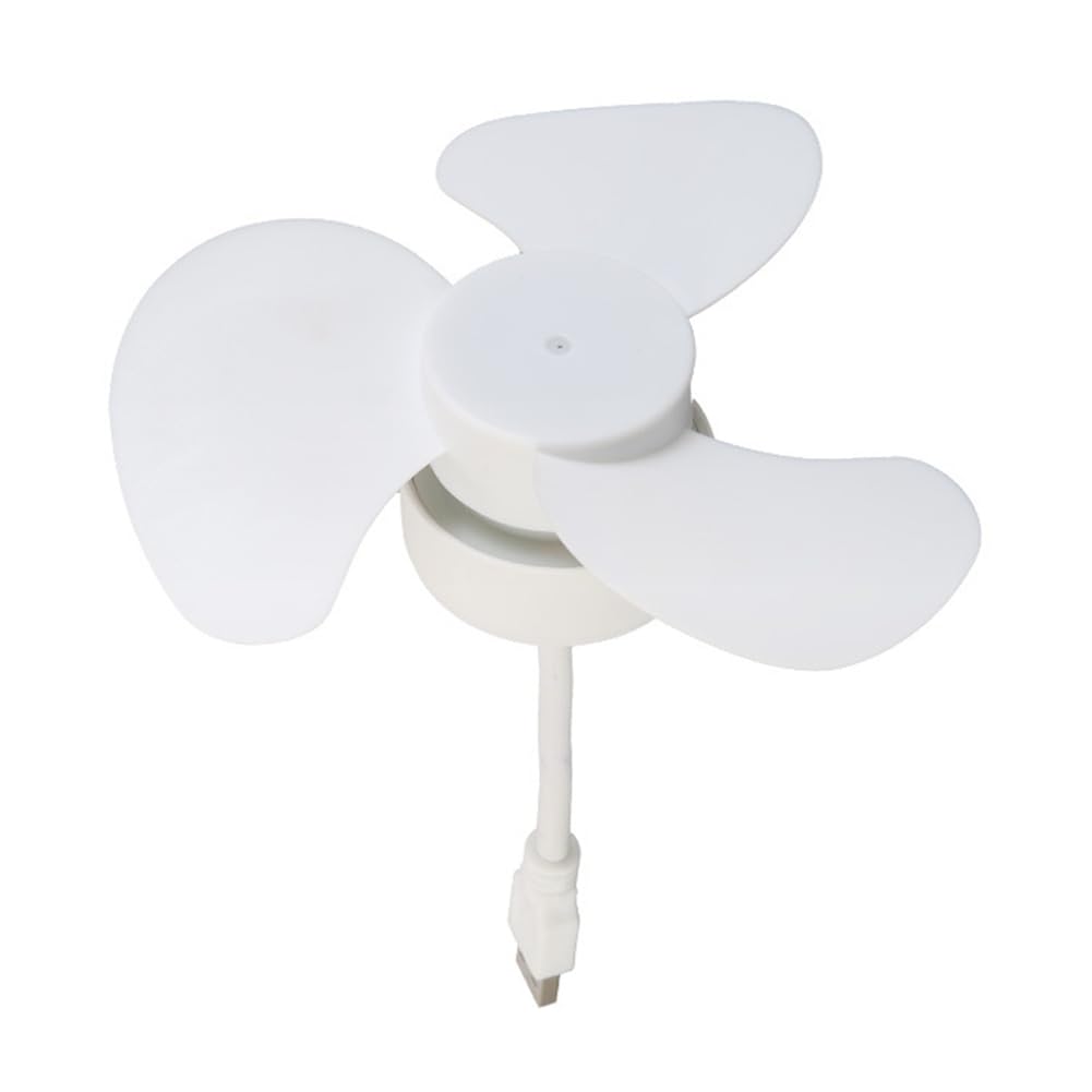 CTRLZS USB Fan DC5V Ceiling Fan 360 Degree Adjustment Low Noise Electric Fan Indoor Cooling Fan for Notebook