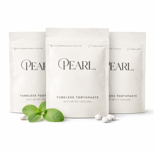 Pearl Fluoride Mint Toothpaste Tablets, 186 Count