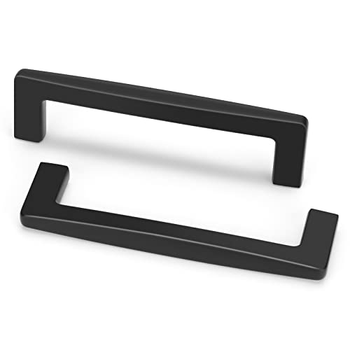Goldenwarm Matte Black Cabinet Pulls - 10 Pack 3 3/4 Inch Kitchen Handles for Dresser, Bathroom Door, Hardware