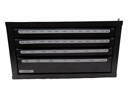 Norseman by Viking Drill and Tool 30343 13 Piece 9/16 in. to 1 in. Silver & Deming Nitride-Cryo Treatred 3-Flat Shank Set