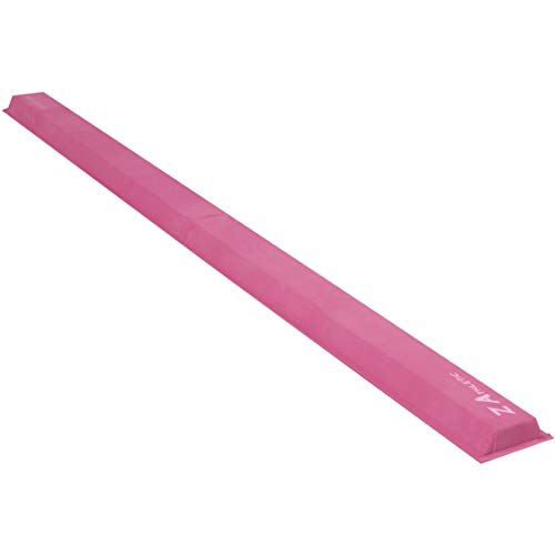 Z-Athletic Gymnastics Folding Training Low Beam for Gymnastics, Tumbling (8ft, Pink)