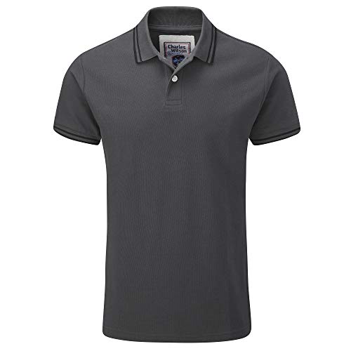 Preisvergleich Produktbild Charles Wilson Kontrastkragen Polohemd (X-Small, Graphite (1019))