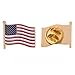 United States of America USA Country Flag Lapel Pin Enamel Made of Metal Souvenir Hat Men Women Patriotic American (Waving Flag Lapel Pin)