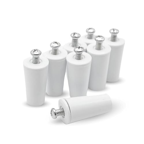 DOJA Barcelona | Butée Volet Roulant | 8 Pieces | Butoir Volet Blanc | L: 40mm | Butee Tampon pour Volet Roulant en PVC | Pieces Pour Volet Roulant, Accessoires Pour...