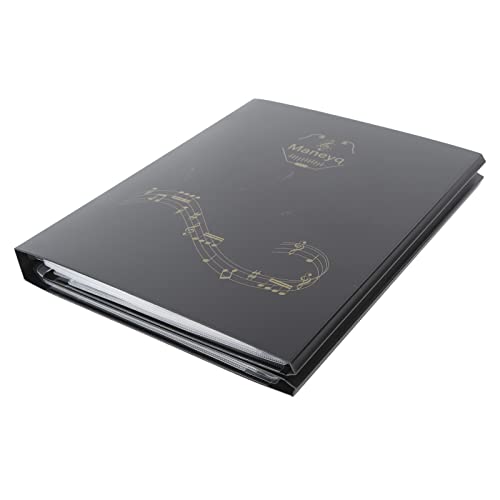 Piano Score Sheet Music Folder A4 Size for Students and Office Workers 4 Page Expandable Organizer