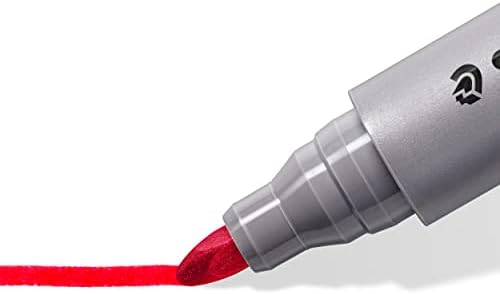 Staedtler Lumocolor 356 WP8X Flipchart Marker, Bullet Tip Approx. Line Width 2 mm, Set of 8 Colours, Ideal for Flipchart Pads, Colour-Intensive, Low-Odour,