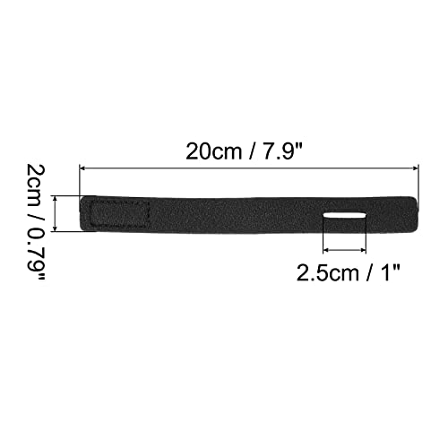 Sangles pour canne à pêche extensibles PATIKIL maintien ferme et anti-friction lot de 6 - 2