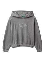 United Colors of Benetton Mädchen und Jungen Maglia C/CAPP. M/L 3uodc204x Kapuzenpullover, grau, 120 cm