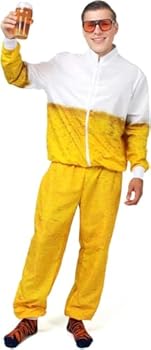 Bier kostuum, jaren 90 en 80 kostuum volwassenen, retro outfit