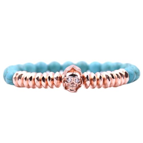 Bracelet en émail rose et pierre naturelle pour sublimer des vêtements trop ternes