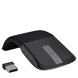 Souris d'ordinateur sans Fil Pliable, Souris de Jeu PC Pliable 2,4 GHz, Souris Optique Portable au Design Ergonomique avec récepteur USB Compatible avec PC/Ordinateur Portable/Smart TV(Noir)