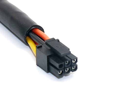 YOUKITTY 6-pin to 2 x 15-pin SATA Power Adapter Cables for Desktop Computer Hard Drive SSD Power Cable Splitter (1 pc)