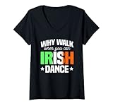 Photo Gallery donna irish dance ceili stepdance dancer istruttore irlanda bandiera maglietta con collo a v Photo Gallery donna irish dance ceili stepdance dancer istruttore irlanda bandiera maglietta con collo a v