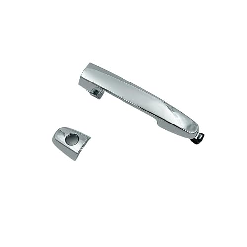 FESFOC Outer Door Exterior Handle for Chrome Front&Rear Open Catcher for Toyota for Corolla for vigo 2003-2014 Yaris(with Keyhole 1pc)