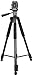 Xit XT75TRB Elite Series 75-Inch 4 Leg Section Tripod with Foam Grips, Carrying Handle, 2 Bubble Levels, Hook and Quick Release (Black)