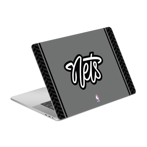 Autocollant vinyle MacBook Pro 15.4 gris coque souple logo NBA Nets