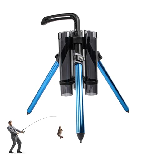 Support de canne à pêche trépied pliable et portable pour 3 cannes