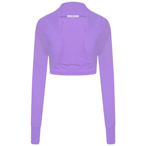 Image of Loxdonz Women Long Sleeve Bolero Shrug Cropped Cardigan Crop Top
