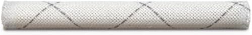 Techflex CCF0.50TW Clean Cut Braided Cable Sleeve, 1 Meter Length x 12.7 mm Width, White with Black Tracer