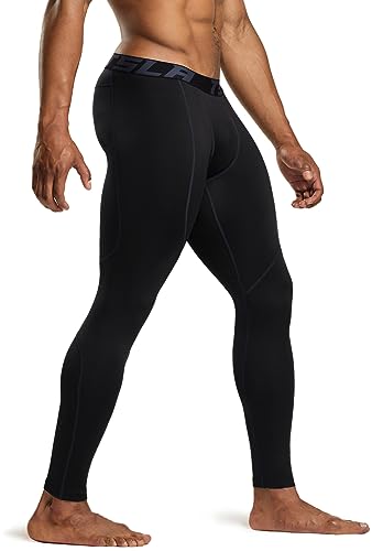 TSLA Men's Thermal Compression Pants, Athletic Sports Leggings & Running Tights, Wintergear Base Layer Bottoms