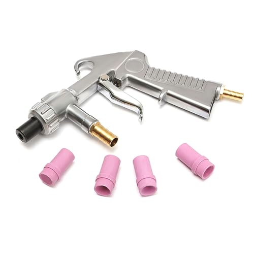 Kits de chorreadores de arena abrasivos, aerosoles de chorro de arena para eliminar el óxido con adaptador de boquillas de cerámica para armarios de chorro de arena