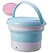 LMBXAIP Machine à Laver Pliante, Mini Lavage, sous-VêTements Chaussettes Dortoir éTudiant Machine à Laver, Seau à Linge Portable,32 * 32 * 12cm,B