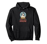 sweat snow femme Vintage Let it Snow Bonhomme de neige illustration Noël