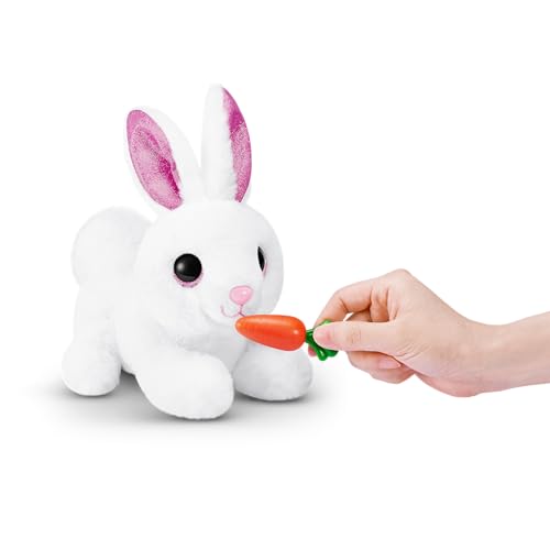 Pets Alive Mama Bunny Surprise von ZURU, realistischer, elektronischer Plüschhasen-Roboter, Überraschungsspielzeug für Kinder.