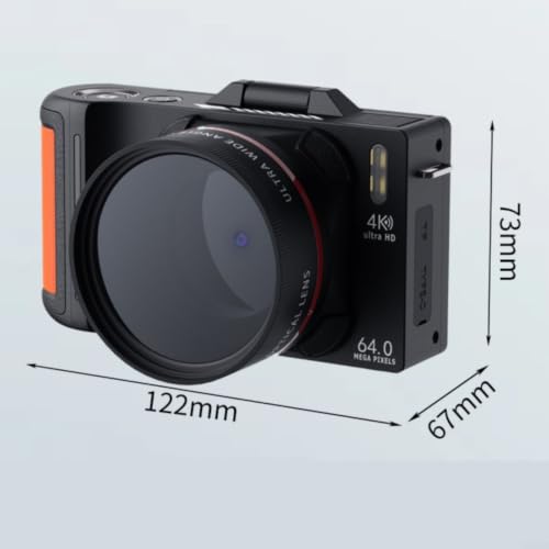 Cámara digital de 64MP con pantalla abatible de 180° para encuadres perfectos 7