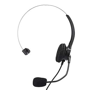Callcenter-headset, telefoon Mono-headset Vaste telefoon Hoofdtelefoon met microfoon voor thuisgebruik, callcenter…