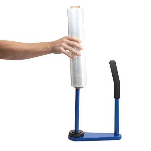 Sherfire Large Stretch Film Dispenser – Holds Stretch Film From 16 To 18 In/40.6 To 45.7 Cm Wide - For Pallet Wrapping, Carton/Box Wrapping - Complete With Small Stretch Wrap Handle And Film #TOP6