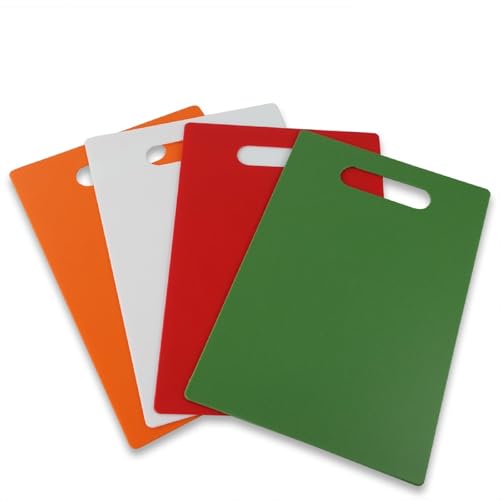 Set de 4 tablas de cortar de plástico rectangular miniatura 1