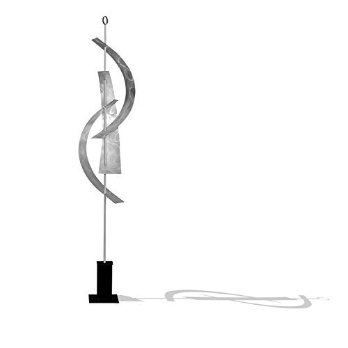 Statements2000 94-Inch Large Abstract Indoor Outdoor Garden Decor, Metal Yard Sculpture, Silver Maritime Massive By Jon Allen Metal Art #TOP7