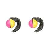 FGDTREE 2 Pcs Hot Lovely Pet Dog Weasel Motorized Rolling Ball Appears Jump Moving Alive Toy Dog Toys for Aggressive Chewers Large Breed Dog Toys