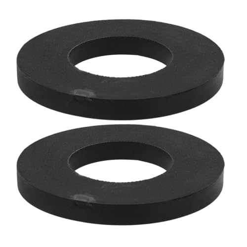 Healeved Anillo de Amortiguación de Goma para Amortiguador de Coche, 2 Piezas Negras, Buje Amortiguador para Absorción de Impactos, Cojín de Torre Superior para Suspensión Automotriz