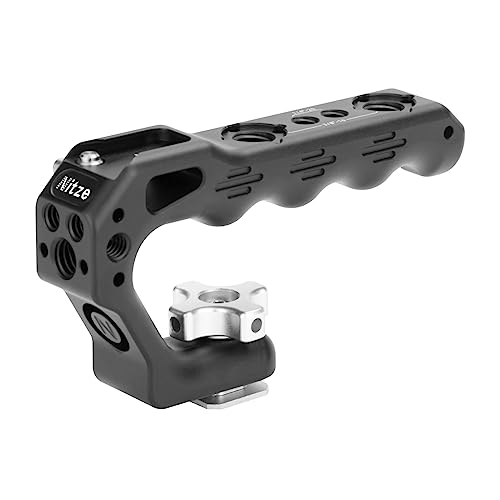 Nitze Universal Mini Cold Shoe Top Handle for Camera Cage DSLR Cameras, Universal Video Rigs(Lil Stinger II Handle) - PA28M-D3