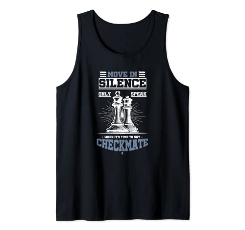 Chess Player Awesome Checkmate Board Game Strategy Tank Top, Black